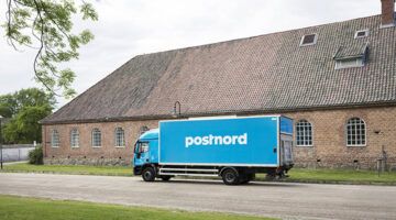 postnord crisis management truck near building